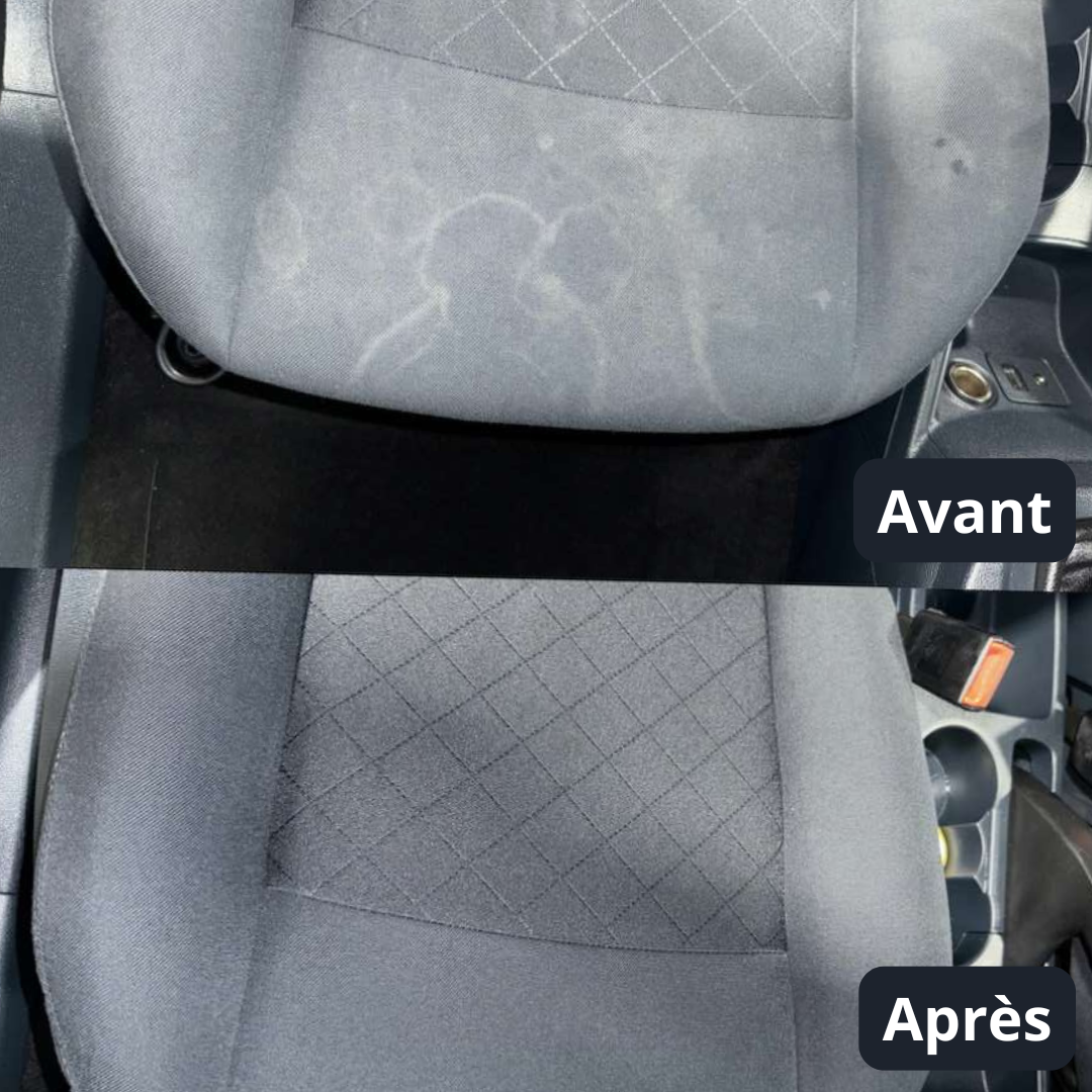 Avant Apres nettoyage siege voiture